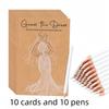 20 PZ Carte del Gioco Indovina l'Abito Matrimoniale Shower Divertenti Idee per Feste Forniture Per gli Invitati