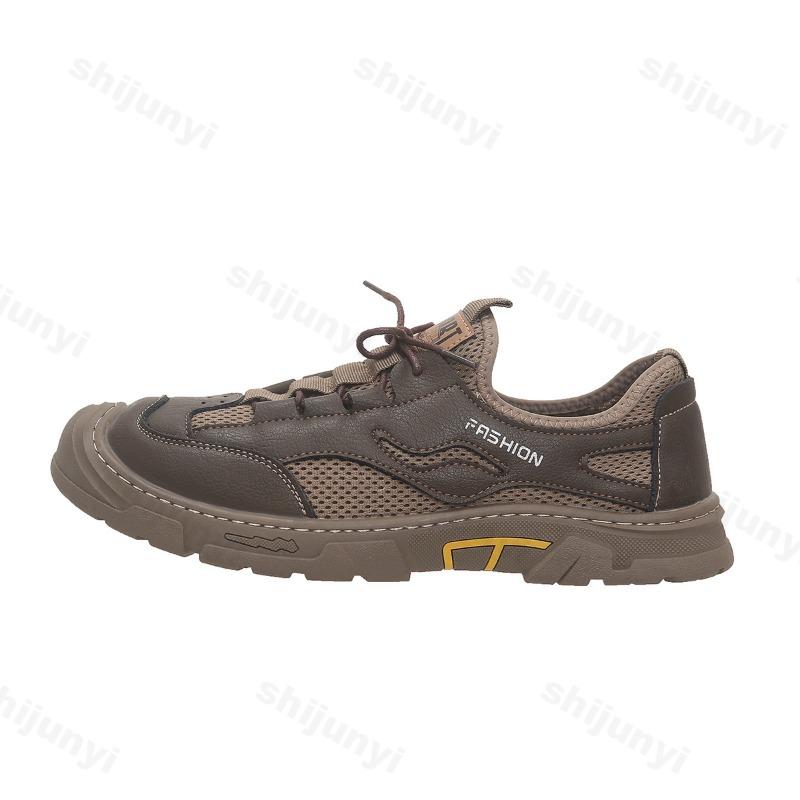 Autumn 2025 Men's Casual Sports Shoes Comfortable Non Slip Breathable Outdoor Running Shoes Lace Up Fashion Vulcanized Shoes