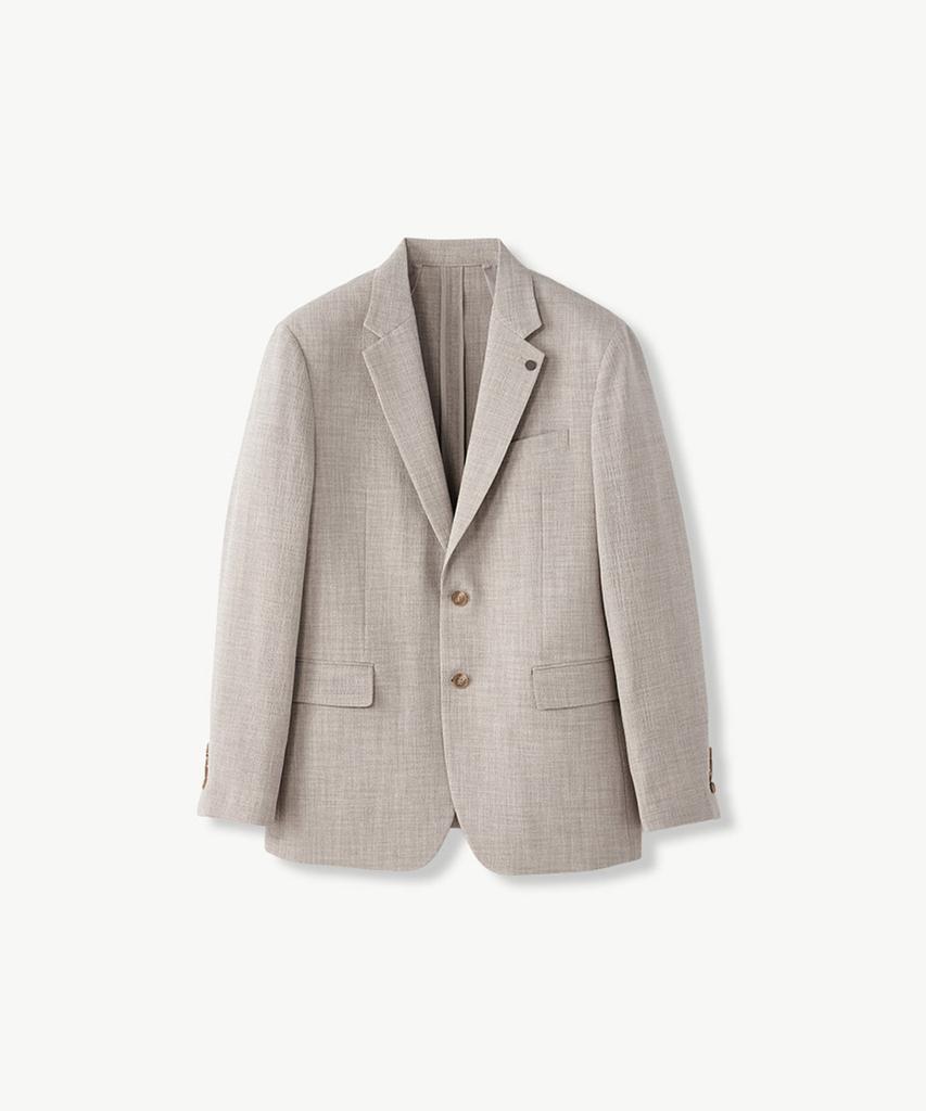 Stco [Summer Setup] Two-Tone Texture Lightweight Setup Set_Beige (Relaxed Fit)_Sejvb05Set
