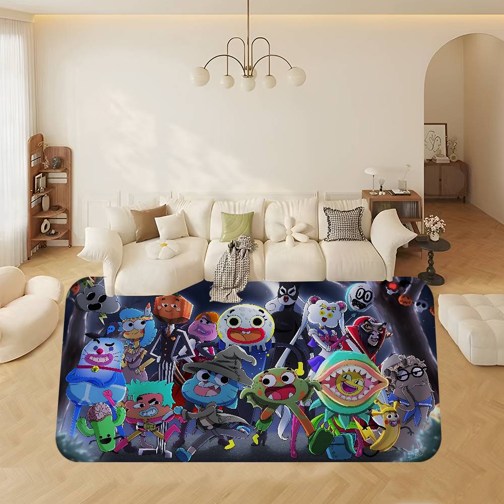 Game The A-Amazing World Of G-Gumball Bathroom Mat Non-Slip Laundry Room Mat Laundry Decor Balcony Child Living Room Toilet Rug