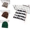 Bahamas Letter Knit Beanie For Winter Outdoor Fashion
