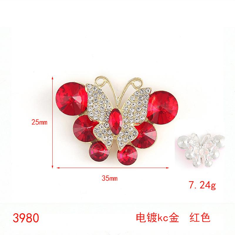 Alloy Stained Glass Butterfly Mocha Drill Disc Butterfly Jewelry Accessories Hair Accessories Bags Accessories