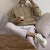 Men's Trendy Polo Collar Knit Sweater with Half-Zip - Long Sleeve, Solid Color, Autumn/Winter Style.