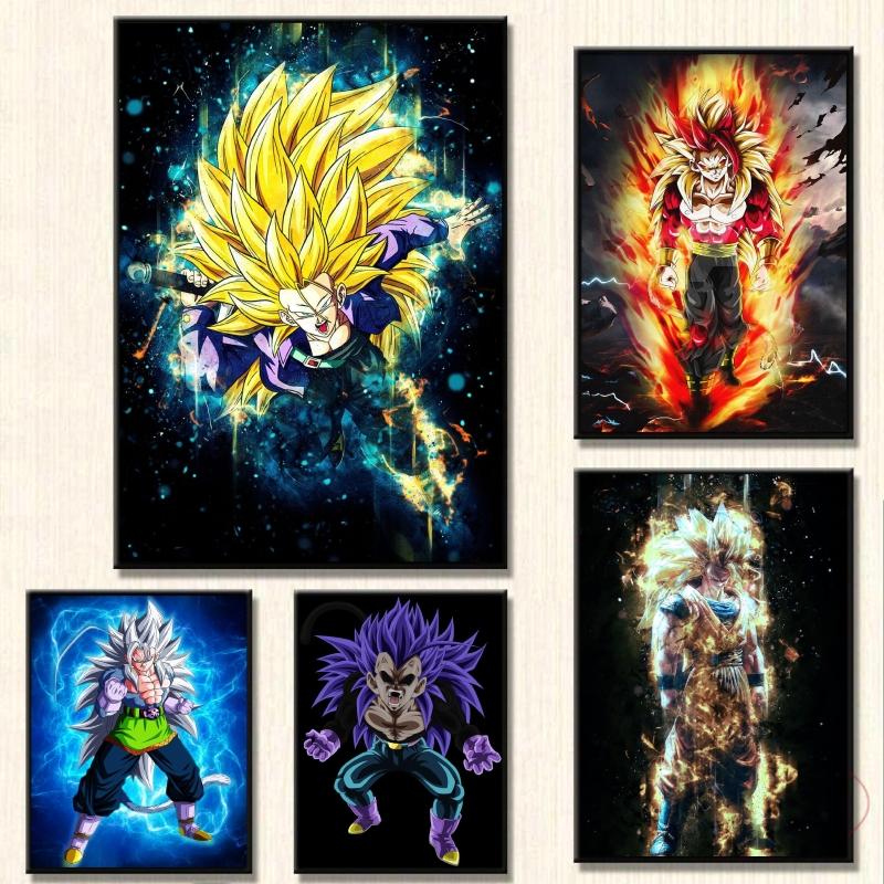 

Печатные комиксы Dragon Ball Carot на холсте, художественная классическая декоративная живопись высокого качества, модульная 21cm×30cm NoFrame