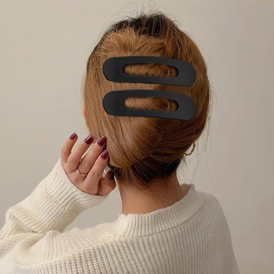 6/8Pcs Women Hair Clips Flat Hairpin Sturdy Non-Stuck Decorative Hair Claw Clips