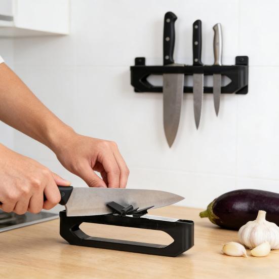 1/2Pcs Knife Sharpener Multi-blade Easy To Use No Oil Required Water Sharpening Tool Portable Kitchen Blade