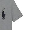 Polo Ralph Lauren Logo Muster Bestickt Kurzarm Poloshirt Herren Oberteile Grau 710907394006
