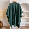 Faux Wool Shawl Wrap Unisex Cold Weather Essential Soft Warm Scarf Easy To Clean