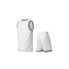 Li Ning Sports Basketball Series Color Block Brand Logo Loose Casual Basketball Suit Men sportswear White AATT037-3
