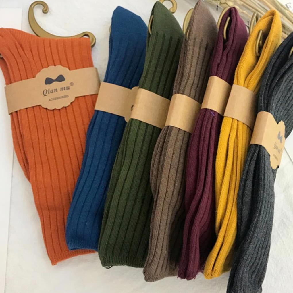 

Women s Fashion Socks Plain Omp Golf Knit brown