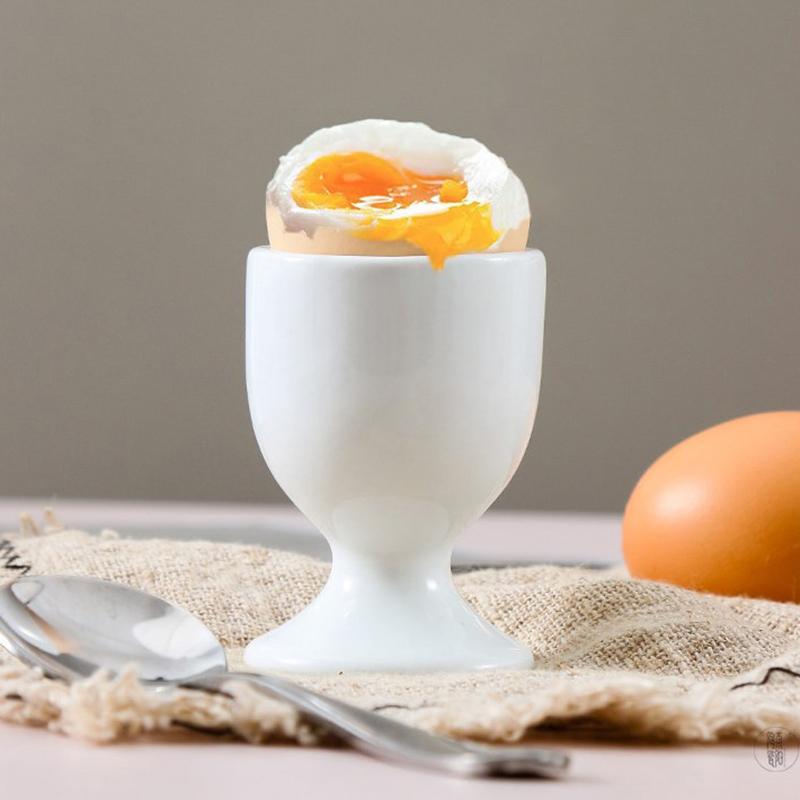 Držák na vejce Bílý Držák na misku Tvrdá Měkká vařená vejce Snídaňový držák na vejce Banket Potřeby na vejce Kuchyňské doplňky
