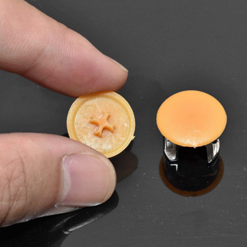 

100 шт. внешние пластиковые винтовые колпачки, кнопки, мебельные саморезные крышки, декоративные оранжевый