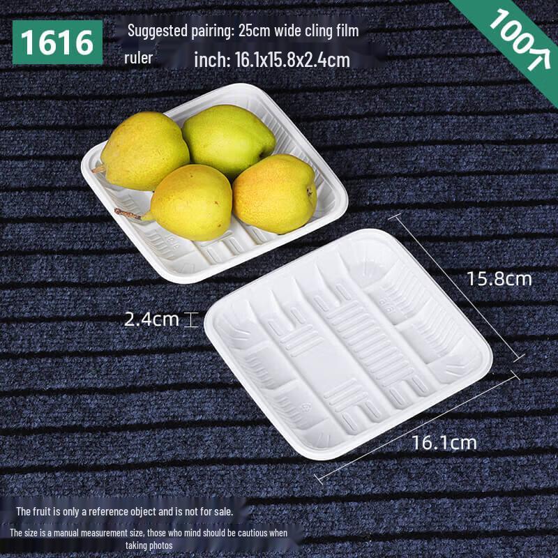 MOLUONA Disposable Plastic Fresh Food Trays