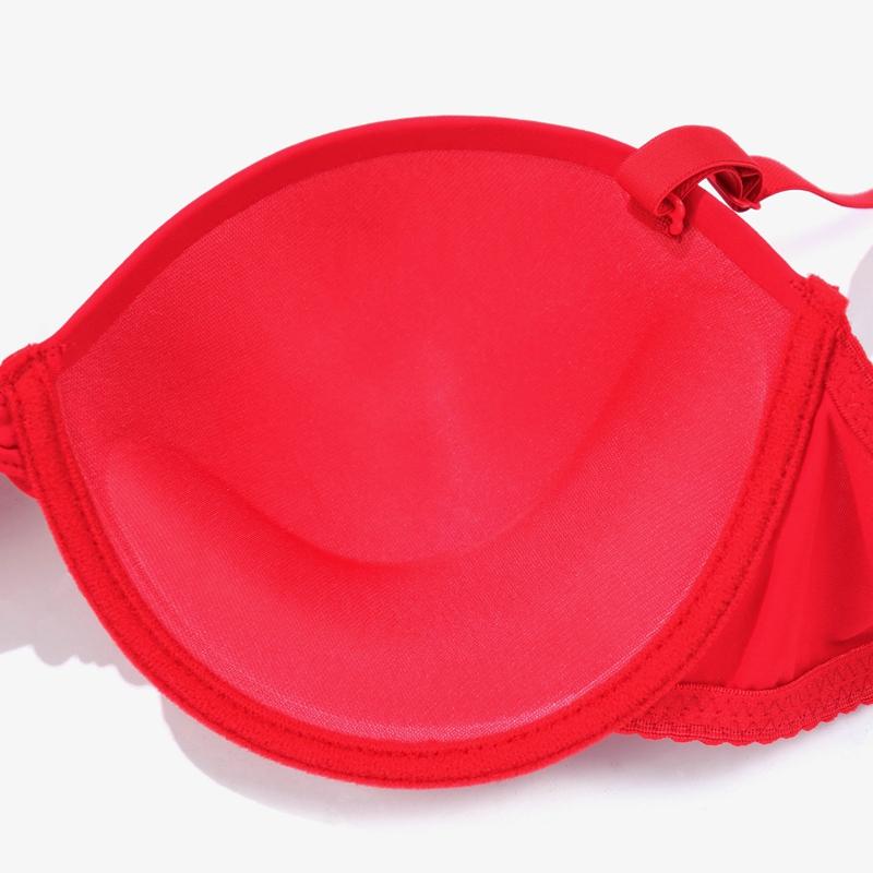 5 pcs women Padded with wire small size brassiere Wedding Party Detachable Straps bra 75BC- 85B - 3055