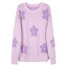 Korean Autumn and Winter Loose Flower Sweater Women's Design Sense Knitted Sweater Top