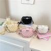 Textured Rhombus Messenger Bag Chain Women's Bag New Fashion Commuter Bucket Bag