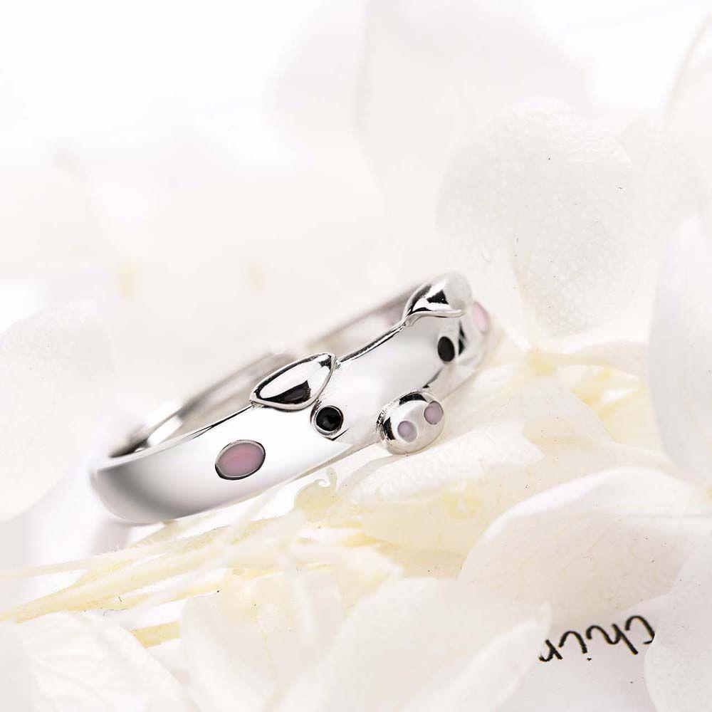 Party Cute Pink Piggy Pig Enamel Animal Jewelry Accessories Opening Rings Finger Rings
