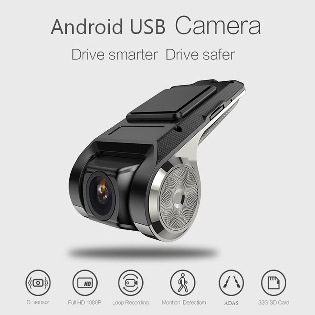 USB Dash Camera Car DVR HD720P, 90 degrees  Rotating Lens 170 degrees  Wide Angle Road Video Recorder Automatic Cyclic