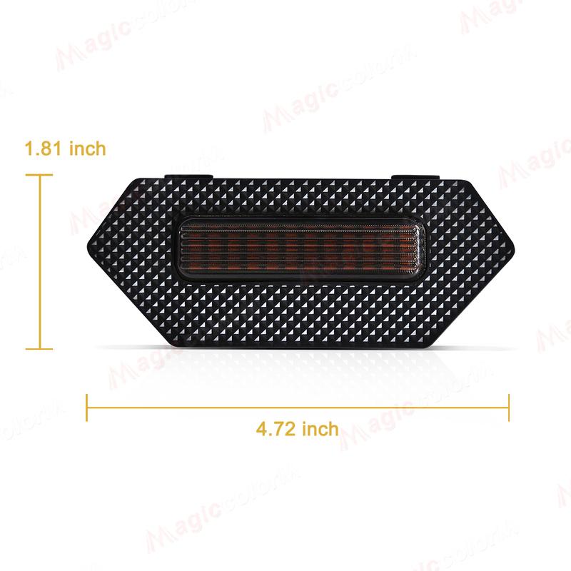 For Toyota Tacoma TRD Pro Trailhunter 2024 Car Front Grille Light LED Yellow Warning Light Daytime Running Lamp Headlight 12V