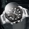 NAVFIROCE Original Men Quartz Watch Stainless Steel Strap Stopwatch Chronograph Date Waterproof Luminous Pointer Men Fashion Watch NF8081