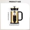 1000ml French Maker for Coffee, Kitchen, Camping, Home Or Office