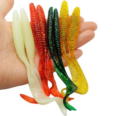 5 Adet Kurtçuk Tek Kuyruk 13cm 6g Yumuşak Yemler Yapay Solucan Yüzücü Yemler Gerçekçi Tasarım Yürüyen Balık Yakalama Balıkçılık Yemleri Aletler