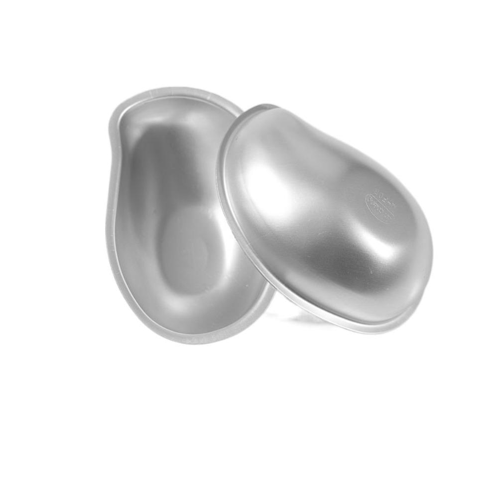 3PCS Durable Aluminium Mango Shape Mold Creative Convenient Metal Molds Peach Shaped Silver Cake Mold Home