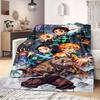 Kimetsu No Yaiba Flannel Blanket Warm,Comfortable,Suitable for Bedrooms,Sofas,Beds,Chairs,Picnics,Travel