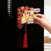 Traditional Refrigerator Magnetic Sticker Cartoon God of Wealth Sticker  Spring Festival