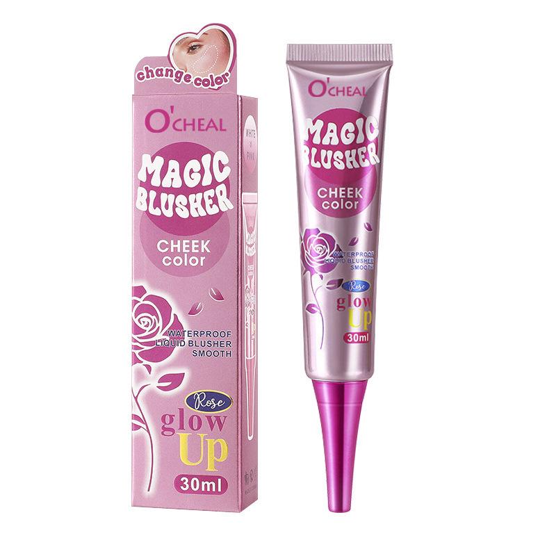 OCHEAL Color-Changing Gradient Blush Palette: Creamy Contour Liquid Rouge for Women