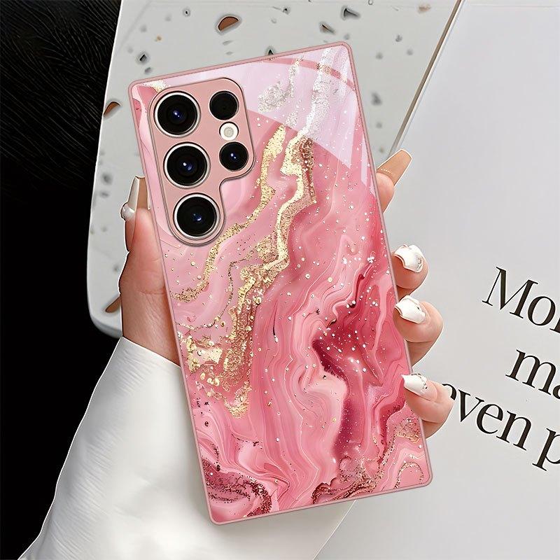 Nowe Wykwintne luksusowe Wysokiej klasy Etui na Telefon Szklane Etui na Telefon dla Samsung Galaxy S26 S25 S24 S23 S22 S21 FE Ultra Plus Odporne na Upadki