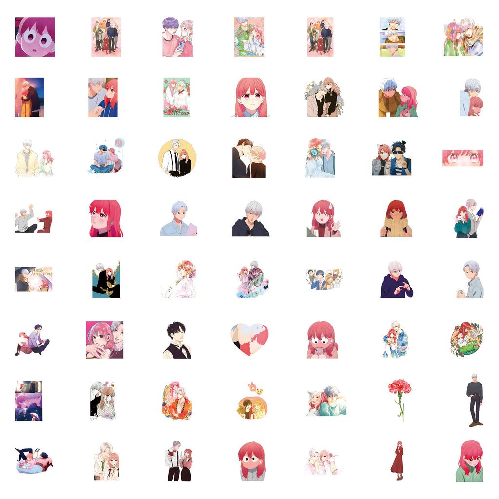 55 New A Sign of Affection Graffiti Stickers Decorate Suitcase Scooter Comic Stickers