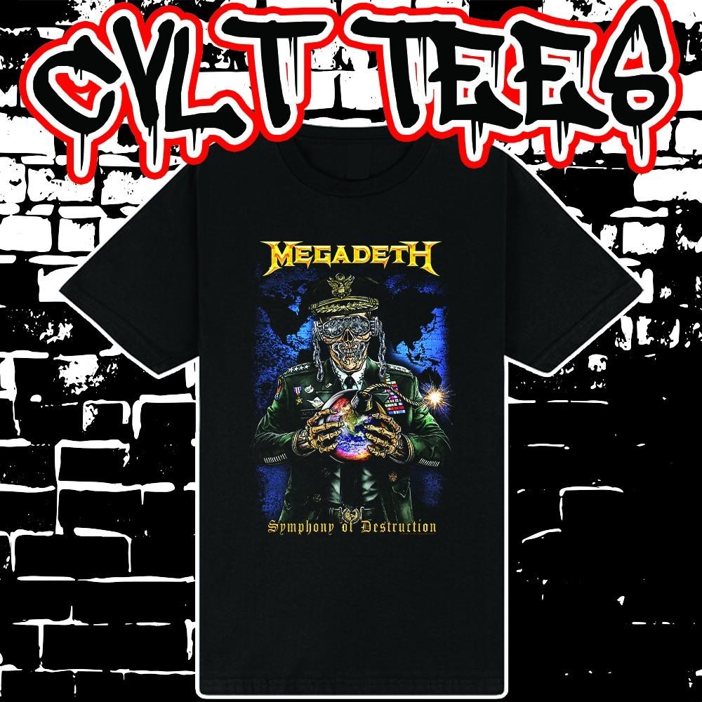 Футболка в стиле группы Megadeth ~ 100% Хлопок Унисекс XXXL