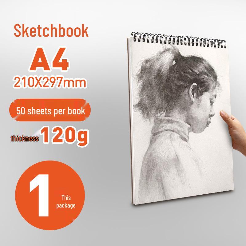 Yuanhao Sketchbook: A4/A5 Coil, 32K/16 Open Art Student Sketchpad, 8K/8 Open for Kindergarten, A3/4K Sizes Available