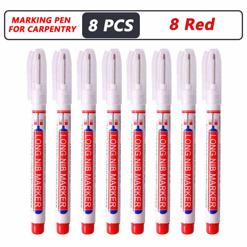 20mm Deep Hole Long Nib Head Markers For Metal Perforating Pen Waterproof Bathroom Woodworking Decoration Multi-Purpose