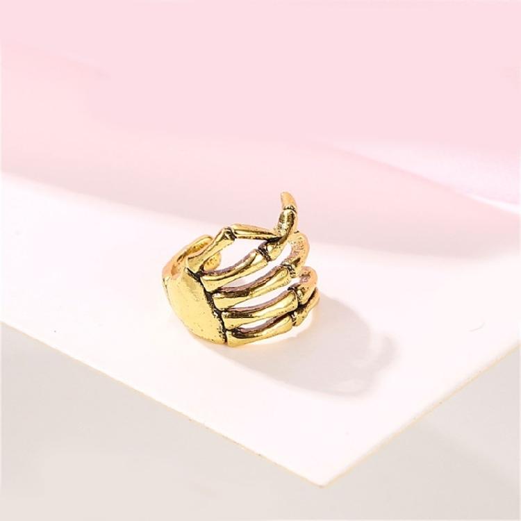 Alternative Alloy Ear Cuff Skeleton Hand Designs Punk Rock Fashion Accessory Jewelry For Edgy Outfits