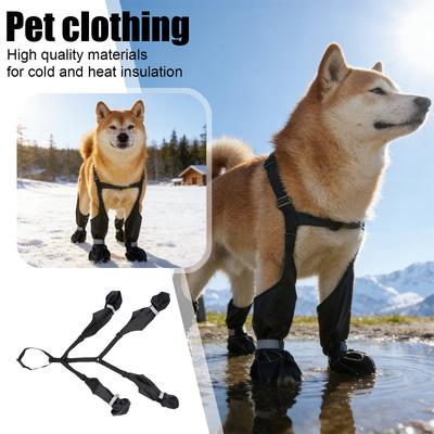 Köpek Botları, Ayarlanabilir Köpek Botları, Yağmur Botu Olmayan, Karlı Kışlarda/Sıcak Yaz Yollarında Yürüyüş İçin Uygundur.