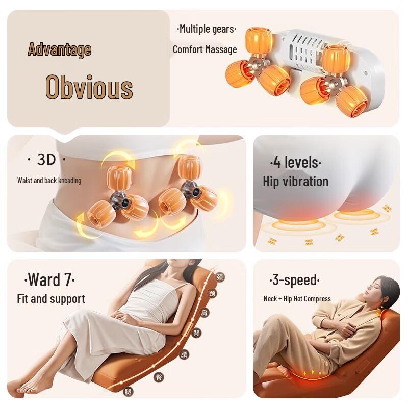 Aux Foldable Full-Body Kneading Massage Chair