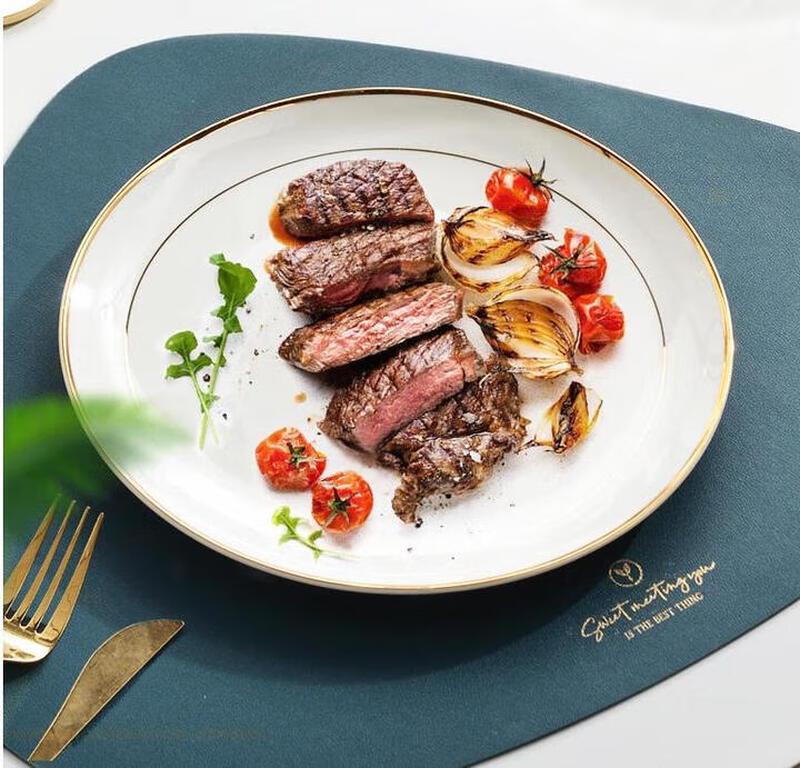 ZLIII Gold Rim Bone China Dinner Plate