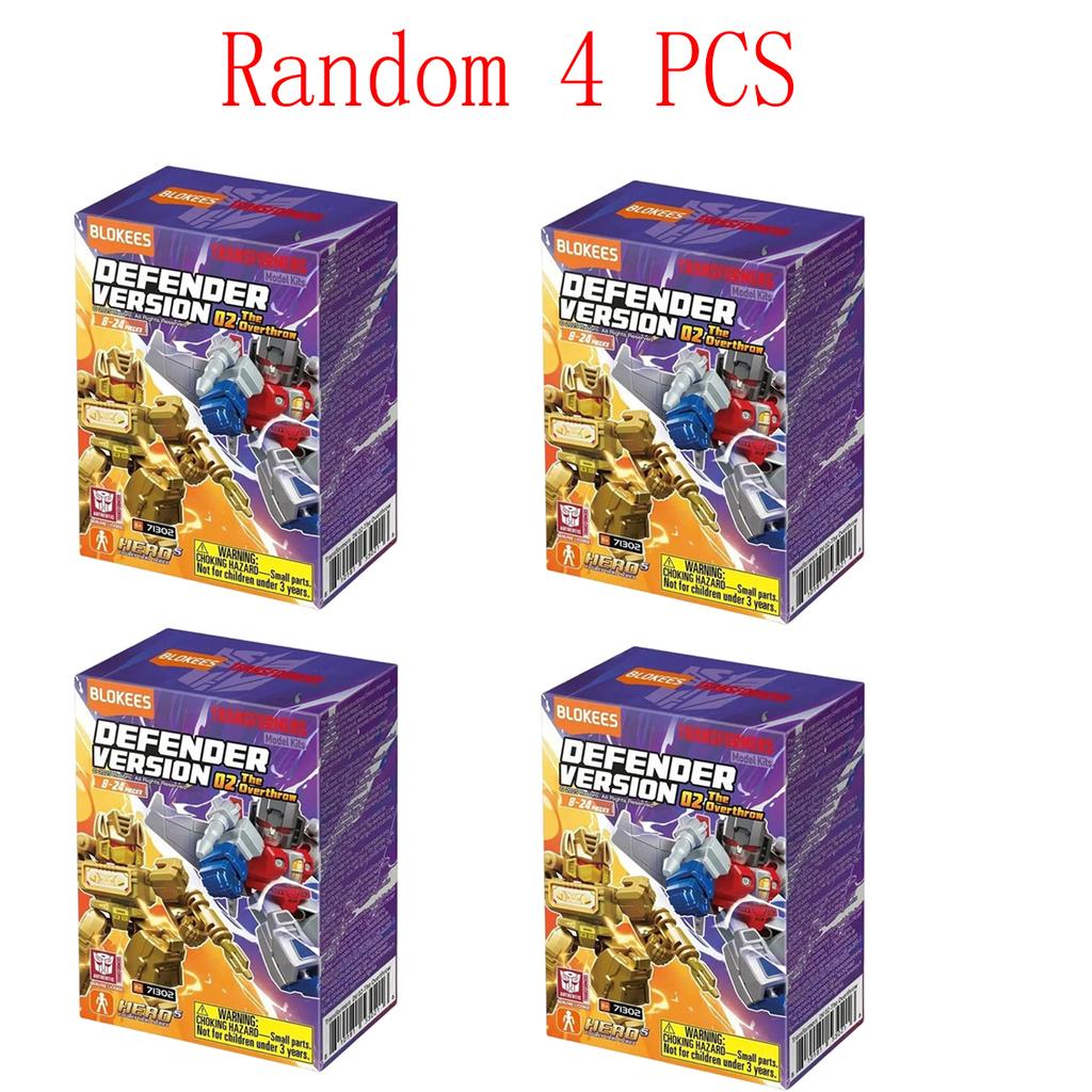 Original Blokees Transformers Defender Version Vol.4 Serie Blind Box Anime Zubehör Bauspielzeug Sammlermodell Lustige Geschenke