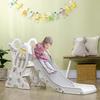 Slide for children aged 1.5 to 3 years. Rocket design. Sticker set. Grey. 157 x 46.5 x 80 cm