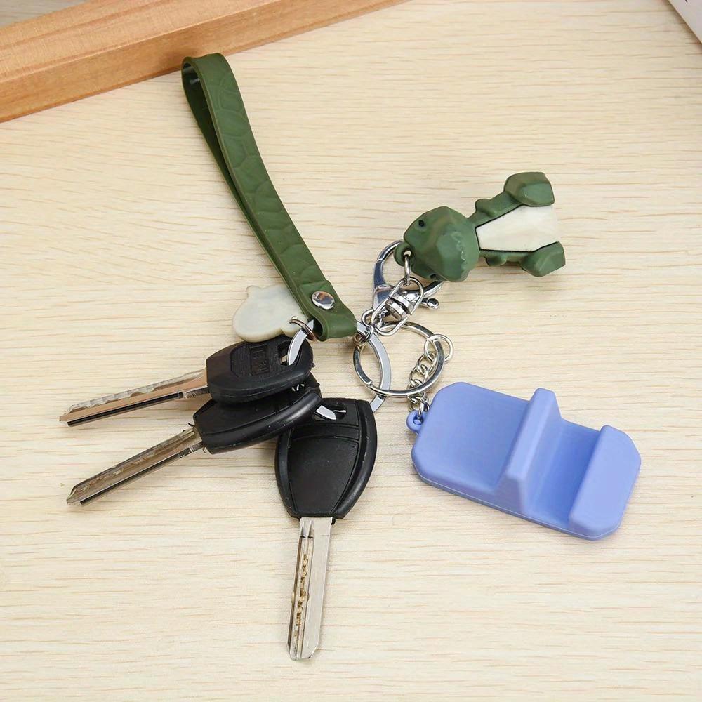 Portable Keychain Pendant Mobile Phone Holder Stand Creative Keyring Lightweight Mini Desk Cellphone Support For iPhone Samsung