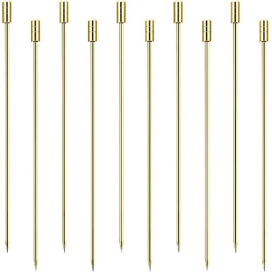 10 PCS Horse Cocktail Picks, Metal Cocktail Picks, Cocktail Skewers for Drinks, Martini Toothpicks for Appetizers Fruit золотой