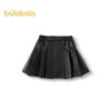 Balabala Girl's Faux Leather Pleated Skirt