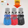 Pet Dog Shoes Socks Waterproof Cats Dogs Rubber Non-slip Socks, Knitting Warm Rain Snow Boots for Small Medium Pets Outdoor
