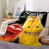 Customiz Name Personality Larva Blanket Soft &Warm Sofa Office Bed Travel Lunch Break Blanket, Gift Suitable All Seasons
