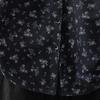 Women's Retro Floral Lapel Long Sleeve Shirt