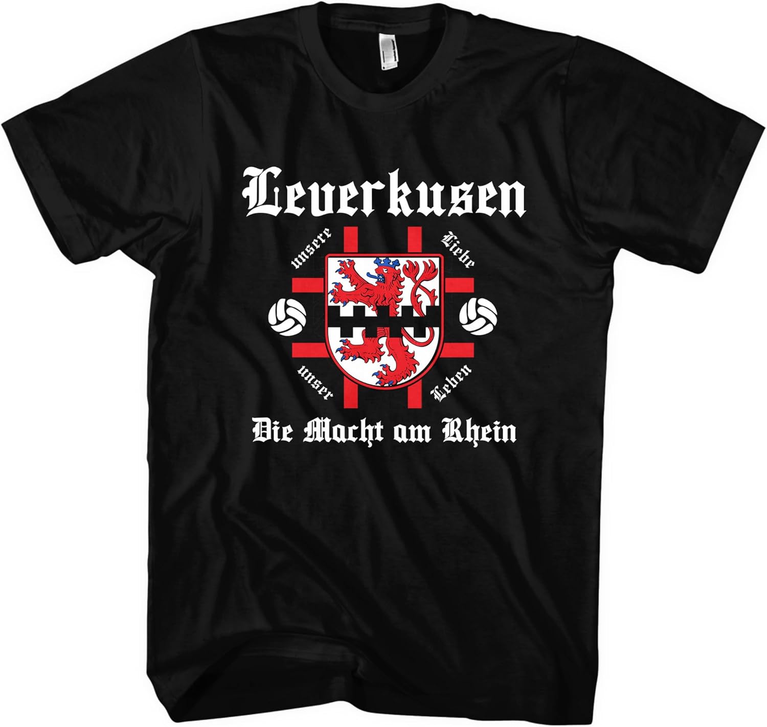 

Leverkusen Master Sport Football City Coat of Arms T-Shirt 100% Cotton O-Neck Short Sleeve Summer Casual Mens T-shirt Size S-3XL 3XL