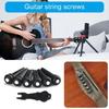 Ebony Guitar Bridge Pins With Bridge Pins Puller Acoustic Guitar Bridge Pins Extractor Tool Guitar Replacement Parts