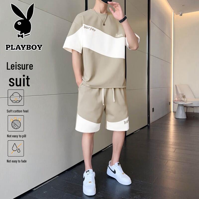 PLAYBOY Men s Summer Lightweight Two-Piece Set L